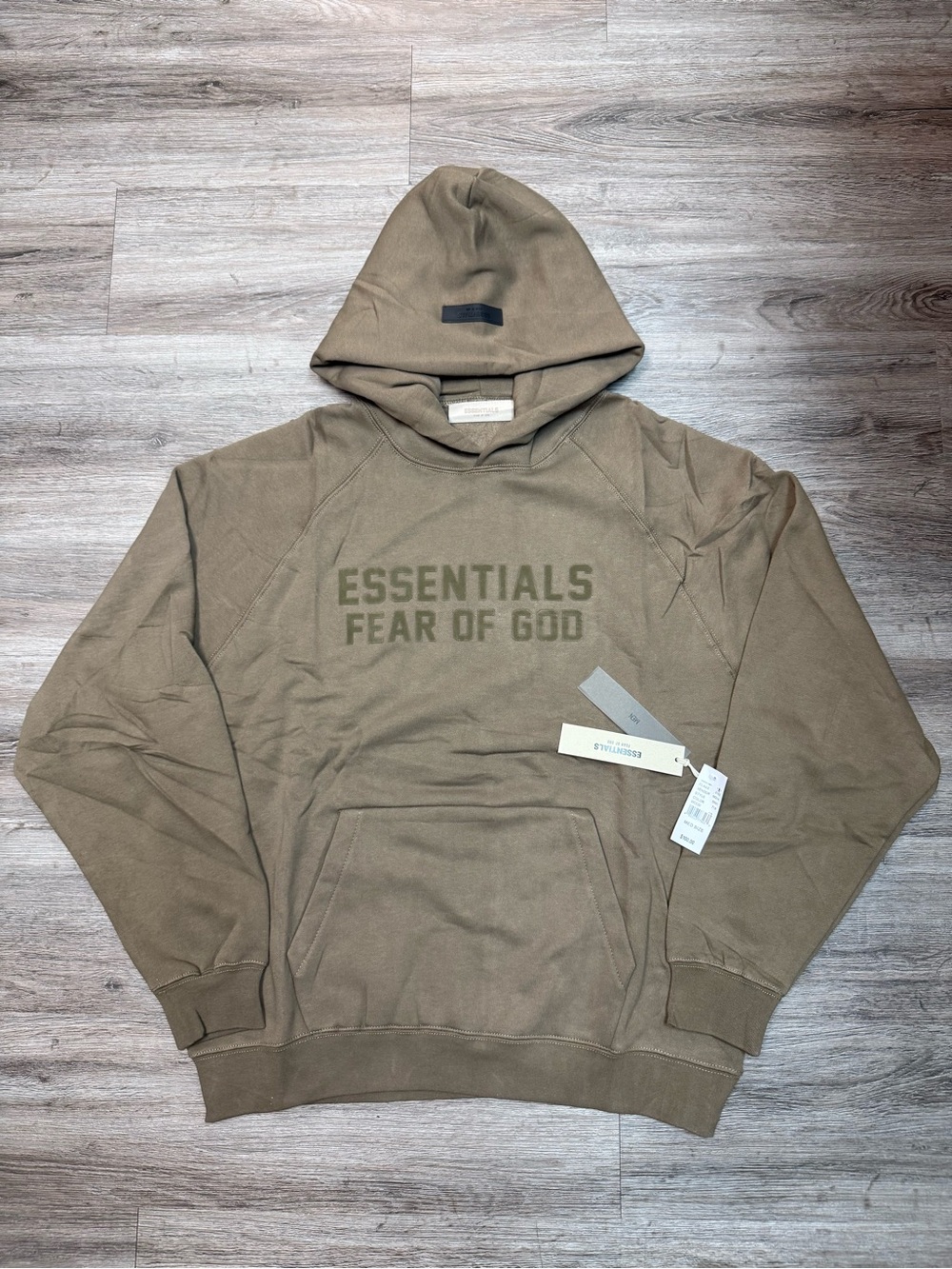 Fw22 fear of god essentials Wood hoodie